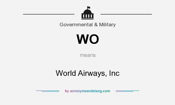 What does WO mean? It stands for World Airways, Inc