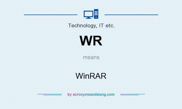 What does WR mean? It stands for WinRAR