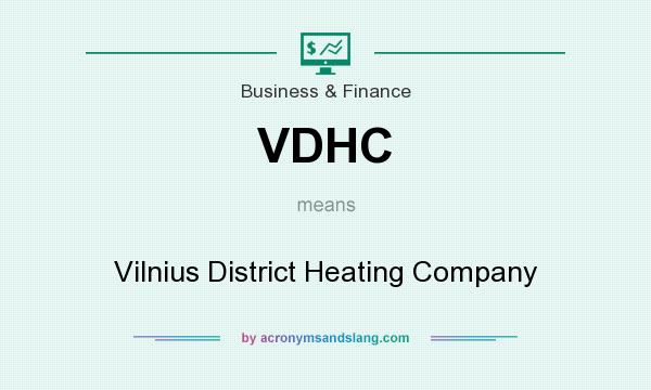What does VDHC mean? It stands for Vilnius District Heating Company