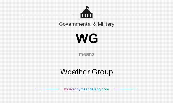 What does WG mean? It stands for Weather Group