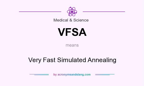 What does VFSA mean? It stands for Very Fast Simulated Annealing