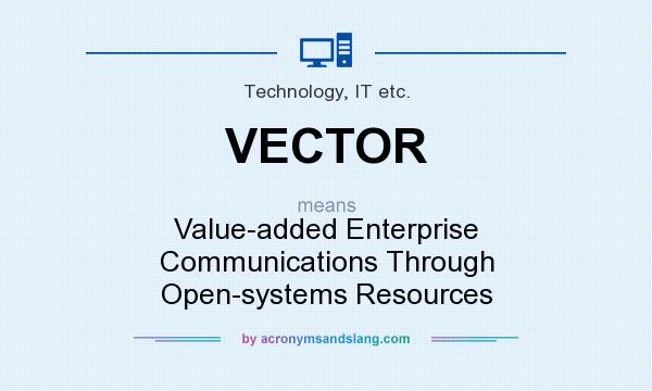 What does VECTOR mean? It stands for Value-added Enterprise Communications Through Open-systems Resources