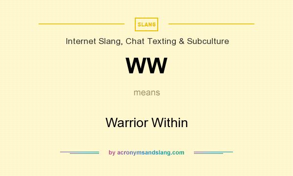 What does WW mean? It stands for Warrior Within