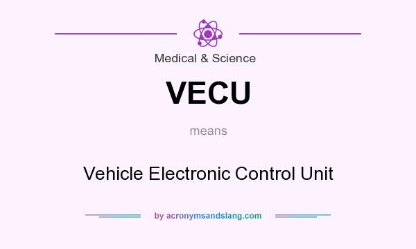 What does VECU mean? It stands for Vehicle Electronic Control Unit