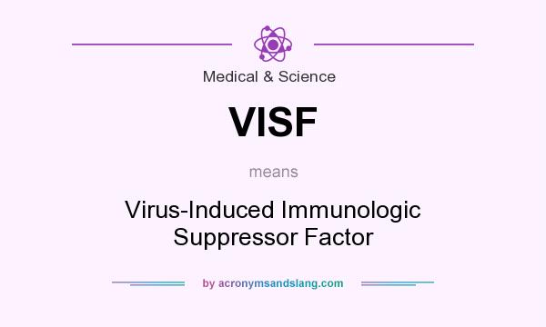 What does VISF mean? It stands for Virus-Induced Immunologic Suppressor Factor
