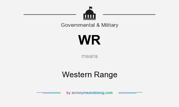 What does WR mean? It stands for Western Range