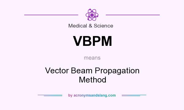 What does VBPM mean? It stands for Vector Beam Propagation Method