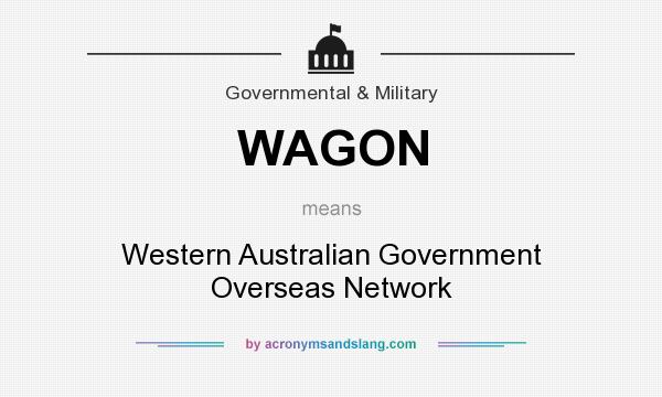 What does WAGON mean? It stands for Western Australian Government Overseas Network