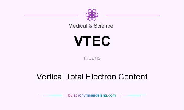 What does VTEC mean? It stands for Vertical Total Electron Content