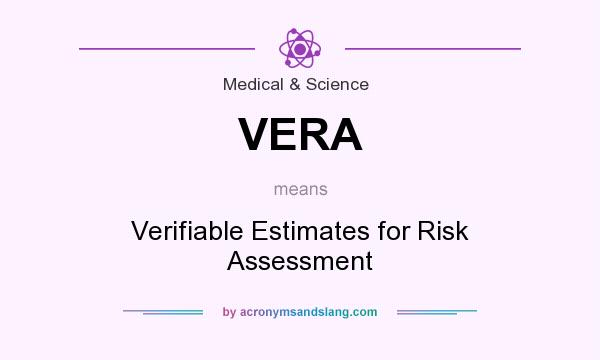 What does VERA mean? It stands for Verifiable Estimates for Risk Assessment