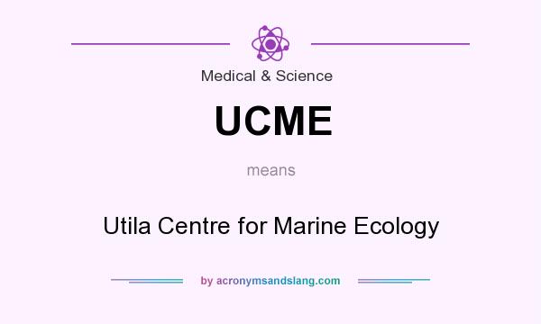 What does UCME mean? It stands for Utila Centre for Marine Ecology