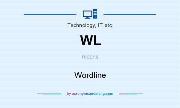 What does WL mean? It stands for Wordline