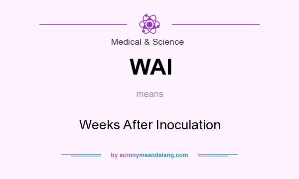 What does WAI mean? It stands for Weeks After Inoculation
