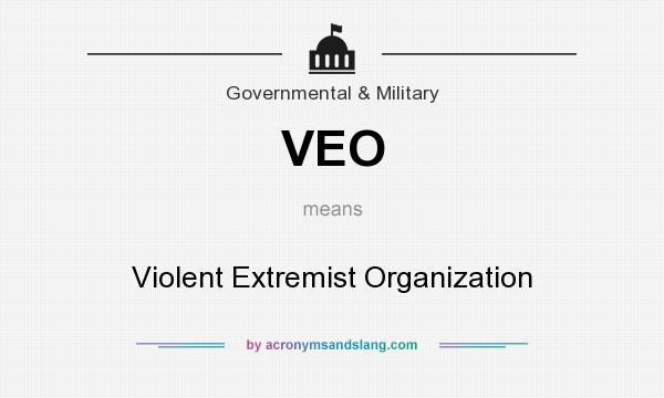 What does VEO mean? It stands for Violent Extremist Organization