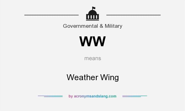 What does WW mean? It stands for Weather Wing