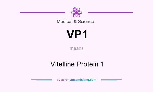 What does VP1 mean? It stands for Vitelline Protein 1