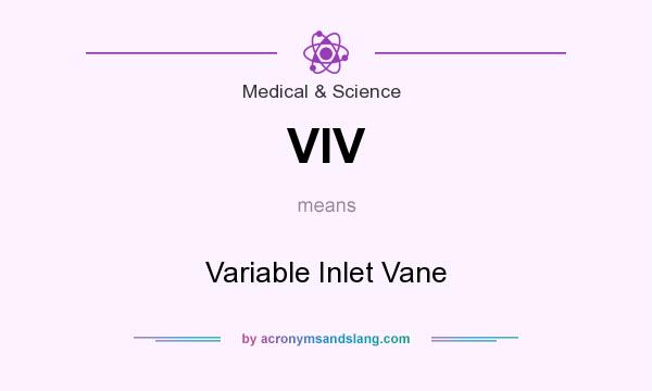 What does VIV mean? It stands for Variable Inlet Vane