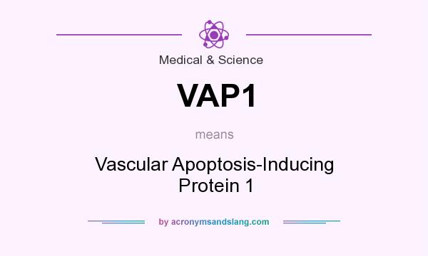 What does VAP1 mean? It stands for Vascular Apoptosis-Inducing Protein 1