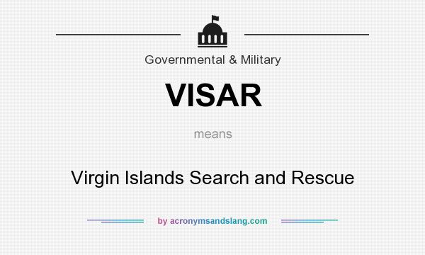 What does VISAR mean? It stands for Virgin Islands Search and Rescue