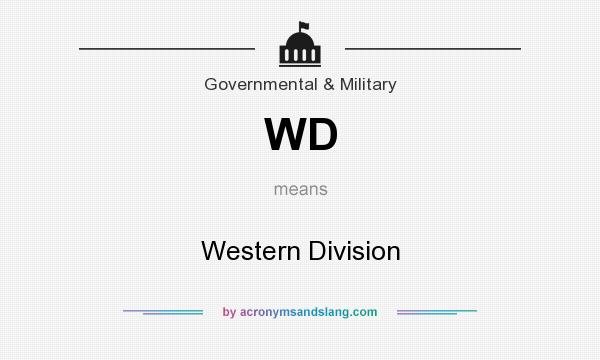 What does WD mean? It stands for Western Division