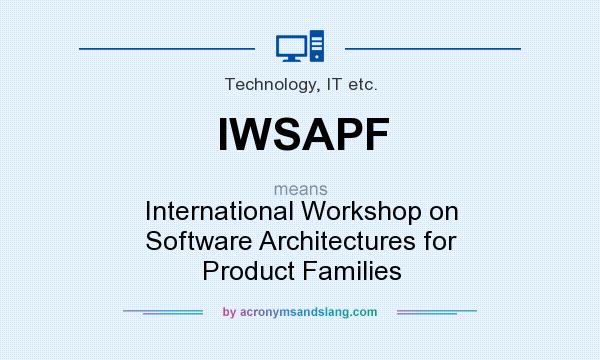 What does IWSAPF mean? It stands for International Workshop on Software Architectures for Product Families