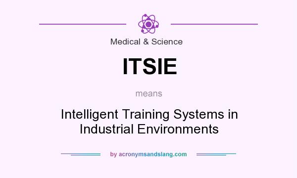 What does ITSIE mean? It stands for Intelligent Training Systems in Industrial Environments