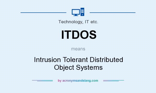 What does ITDOS mean? It stands for Intrusion Tolerant Distributed Object Systems