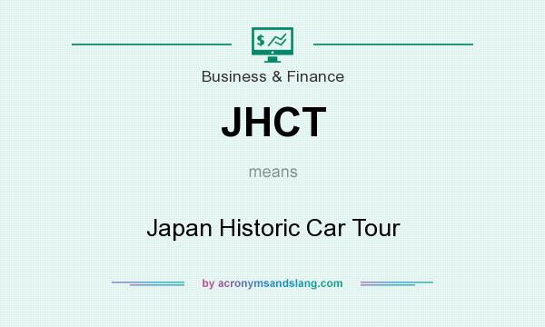 What does JHCT mean? It stands for Japan Historic Car Tour