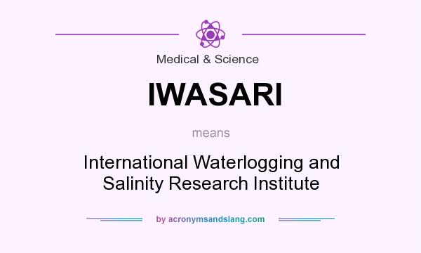 What does IWASARI mean? It stands for International Waterlogging and Salinity Research Institute