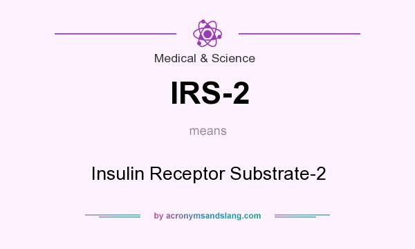 What does IRS-2 mean? It stands for Insulin Receptor Substrate-2