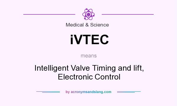 What does iVTEC mean? It stands for Intelligent Valve Timing and lift, Electronic Control