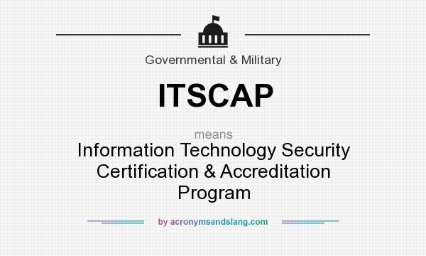 What does ITSCAP mean? It stands for Information Technology Security Certification & Accreditation Program