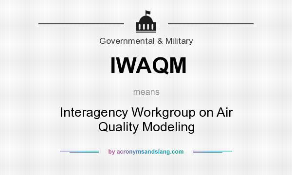 What does IWAQM mean? It stands for Interagency Workgroup on Air Quality Modeling