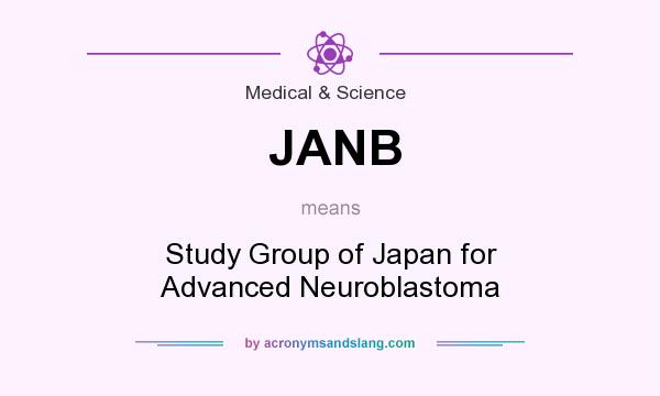 What does JANB mean? It stands for Study Group of Japan for Advanced Neuroblastoma