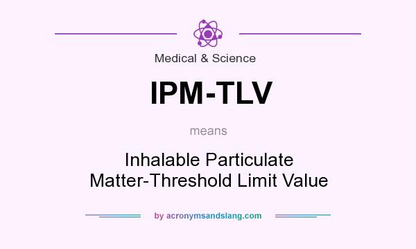 What does IPM-TLV mean? It stands for Inhalable Particulate Matter-Threshold Limit Value