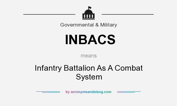 What does INBACS mean? It stands for Infantry Battalion As A Combat System