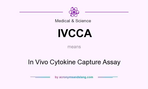 What does IVCCA mean? It stands for In Vivo Cytokine Capture Assay
