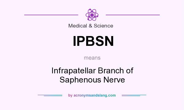 What does IPBSN mean? It stands for Infrapatellar Branch of Saphenous Nerve