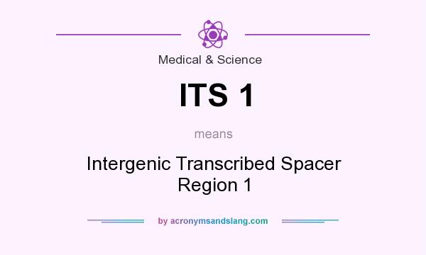 What does ITS 1 mean? It stands for Intergenic Transcribed Spacer Region 1
