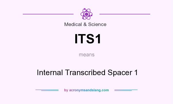 What does ITS1 mean? It stands for Internal Transcribed Spacer 1