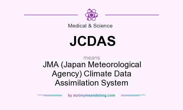 What does JCDAS mean? It stands for JMA (Japan Meteorological Agency) Climate Data Assimilation System