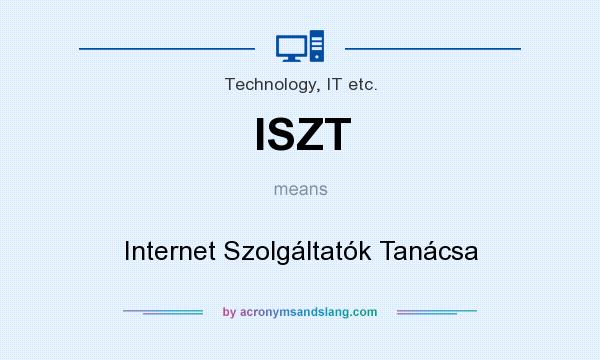 What does ISZT mean? It stands for Internet Szolgáltatók Tanácsa
