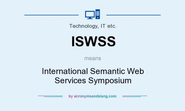 What does ISWSS mean? It stands for International Semantic Web Services Symposium
