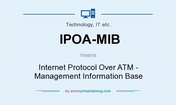 What does IPOA-MIB mean? It stands for Internet Protocol Over ATM - Management Information Base