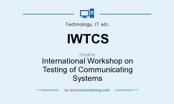 What does IWTCS mean? It stands for International Workshop on Testing of Communicating Systems