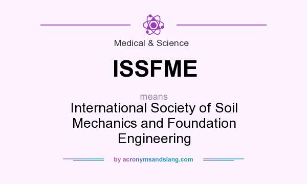 What does ISSFME mean? It stands for International Society of Soil Mechanics and Foundation Engineering