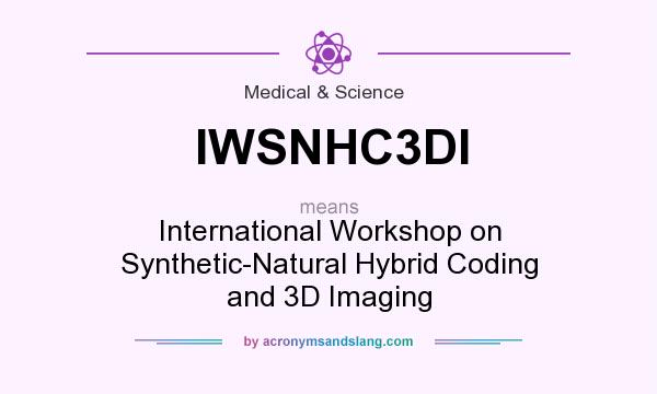 What does IWSNHC3DI mean? It stands for International Workshop on Synthetic-Natural Hybrid Coding and 3D Imaging