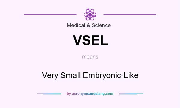 What does VSEL mean? It stands for Very Small Embryonic-Like