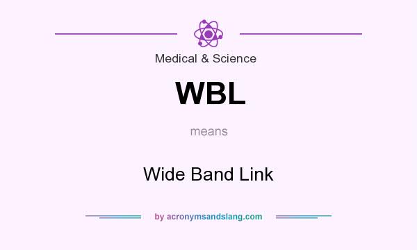 What does WBL mean? It stands for Wide Band Link