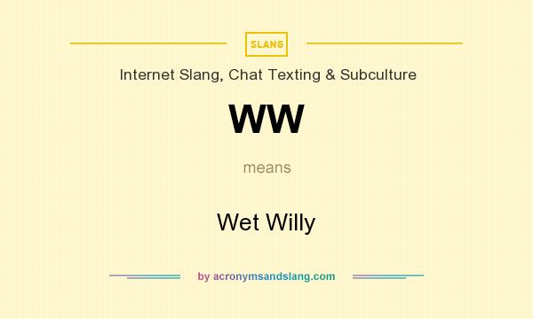 What does WW mean? It stands for Wet Willy